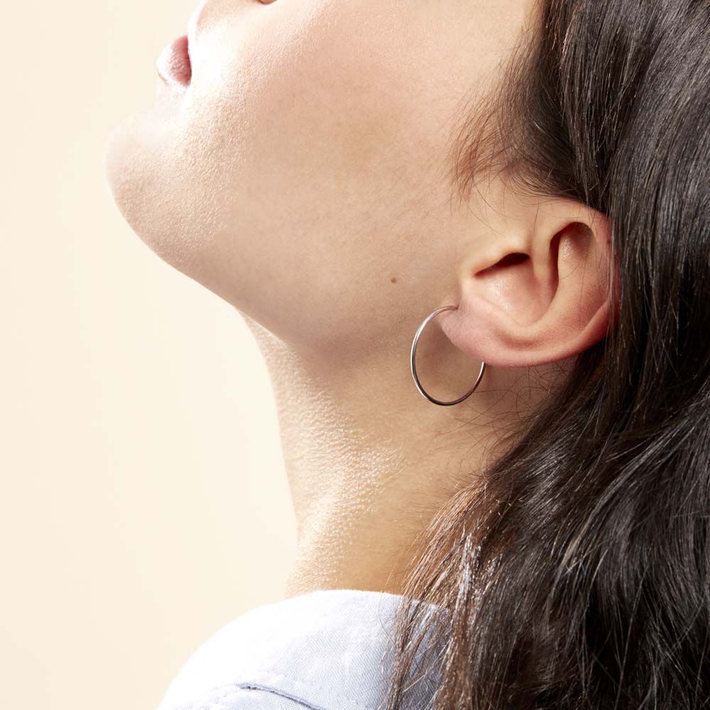 Créoles Dominae Or Blanc - Créoles Femme | Marc Orian