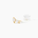 Boucles D'oreilles Puces Mix And Match Or Jaune Oxyde De Zirconium - Puces Femme | Marc Orian