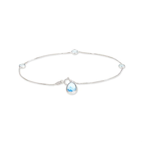 Bracelet Benedict Or Blanc Topaze - Bracelets cha&icirc;nes Femme | Marc Orian