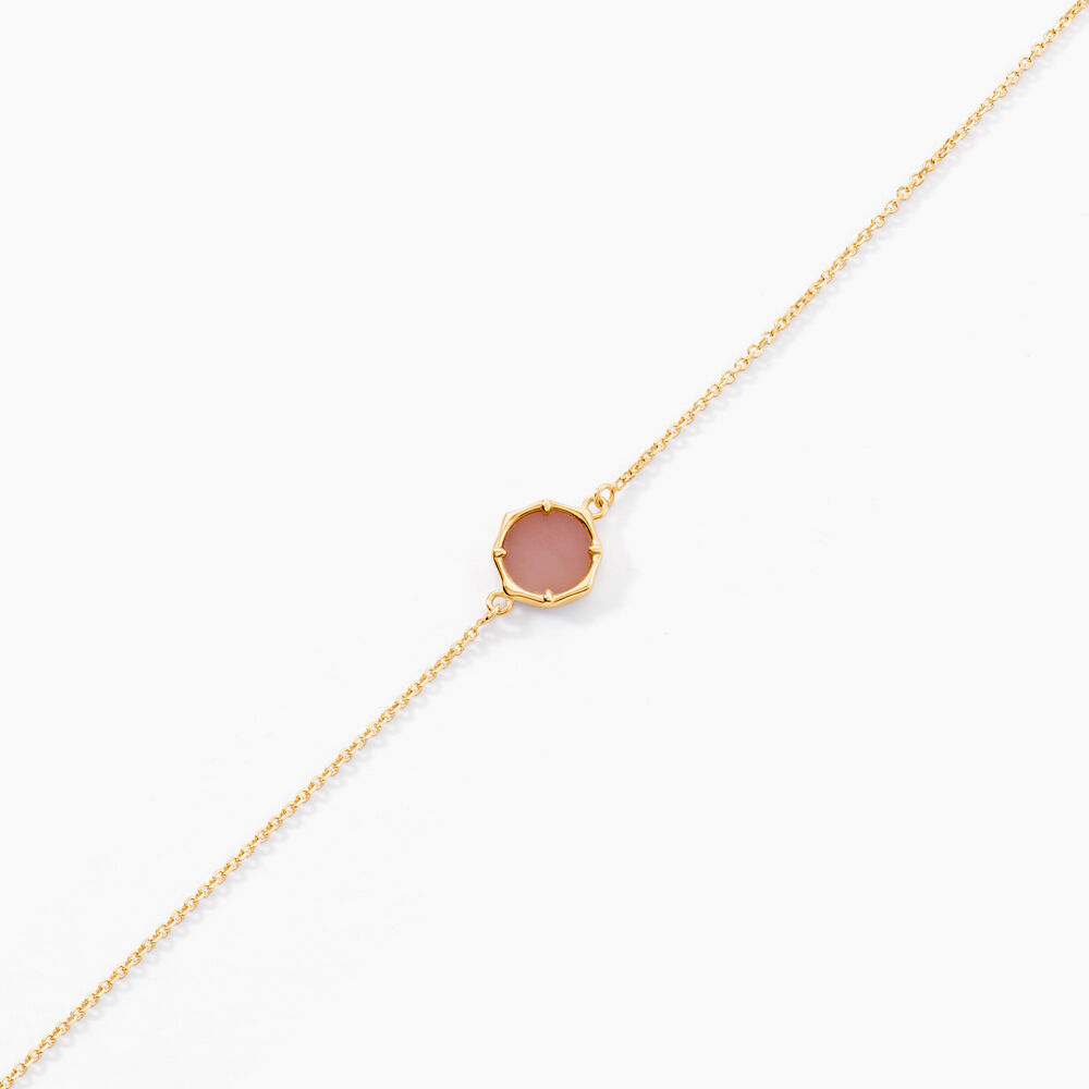 Bracelet Reflets Pop Or Jaune Calc&eacute;doine - Bracelets cha&icirc;nes Femme | Marc Orian