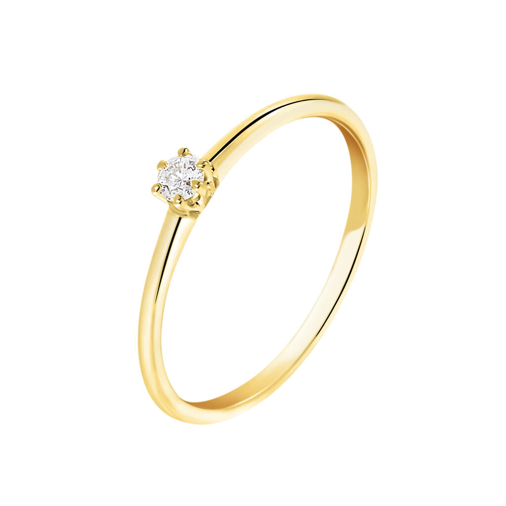 Bague Solitaire Samantha Or Jaune Diamant - Solitaires Femme | Marc Orian