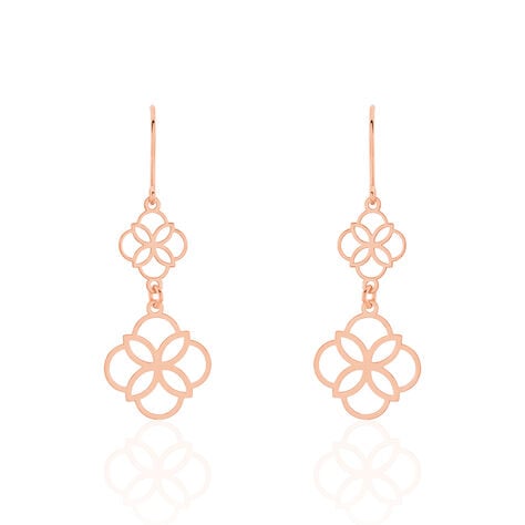 Boucles D'oreilles Pendantes Letizia Argent Rose - Pendantes Femme | Marc Orian