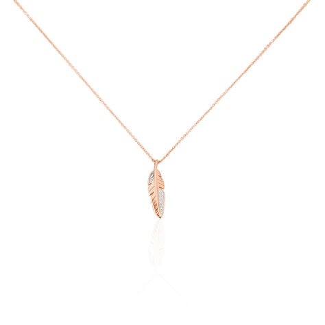 Collier Clodie Or Rose Diamant - Colliers avec pierres Femme | Marc Orian