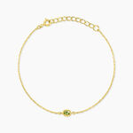 Bracelet Poem Argent Jaune P&eacute;ridot - Bracelets fantaisie Femme | Marc Orian