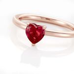 Bague Solitaire Kelvyn Argent Rose Oxyde De Zirconium - Bijoux fantaisie Femme | Marc Orian