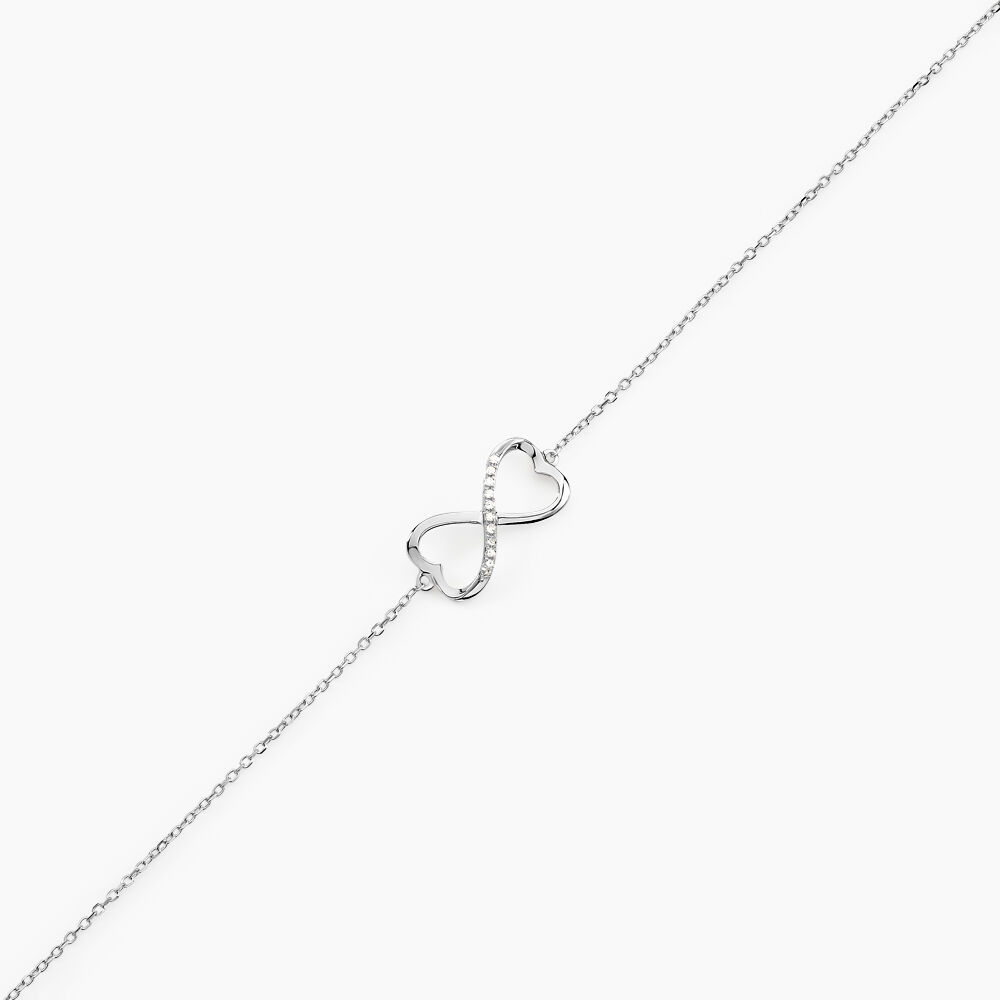 Bracelet Irmela Or Blanc Diamant - Bracelets chaînes Femme | Marc Orian