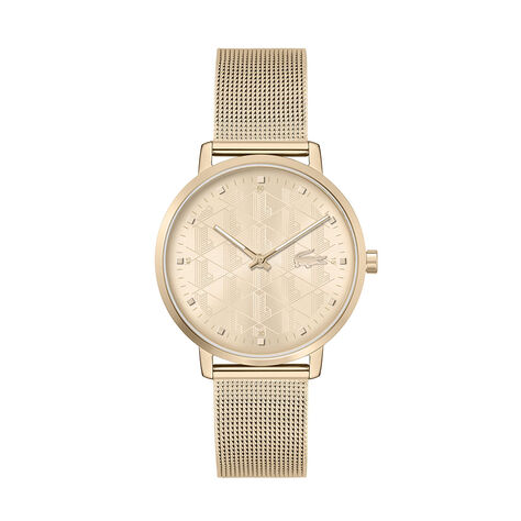 Montre Lacoste Crocorigin Bicolore Dor&eacute; / Rose - Montres classiques Femme | Marc Orian