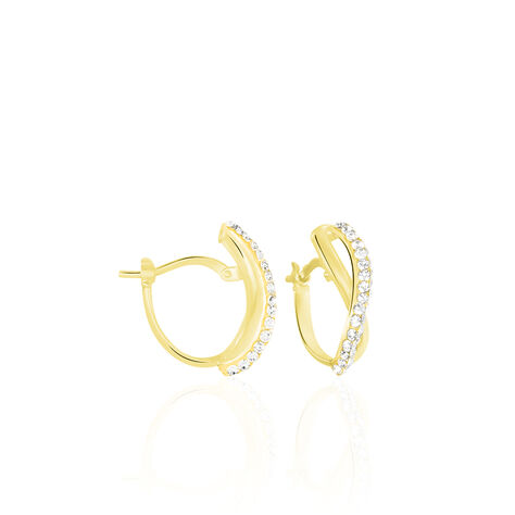Créoles Ursella Or Jaune Strass - Créoles Femme | Marc Orian