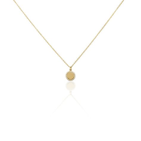 Collier Nehemiah Plaque Or Oxyde De Zirconium - Ventes Privées Femme | Marc Orian