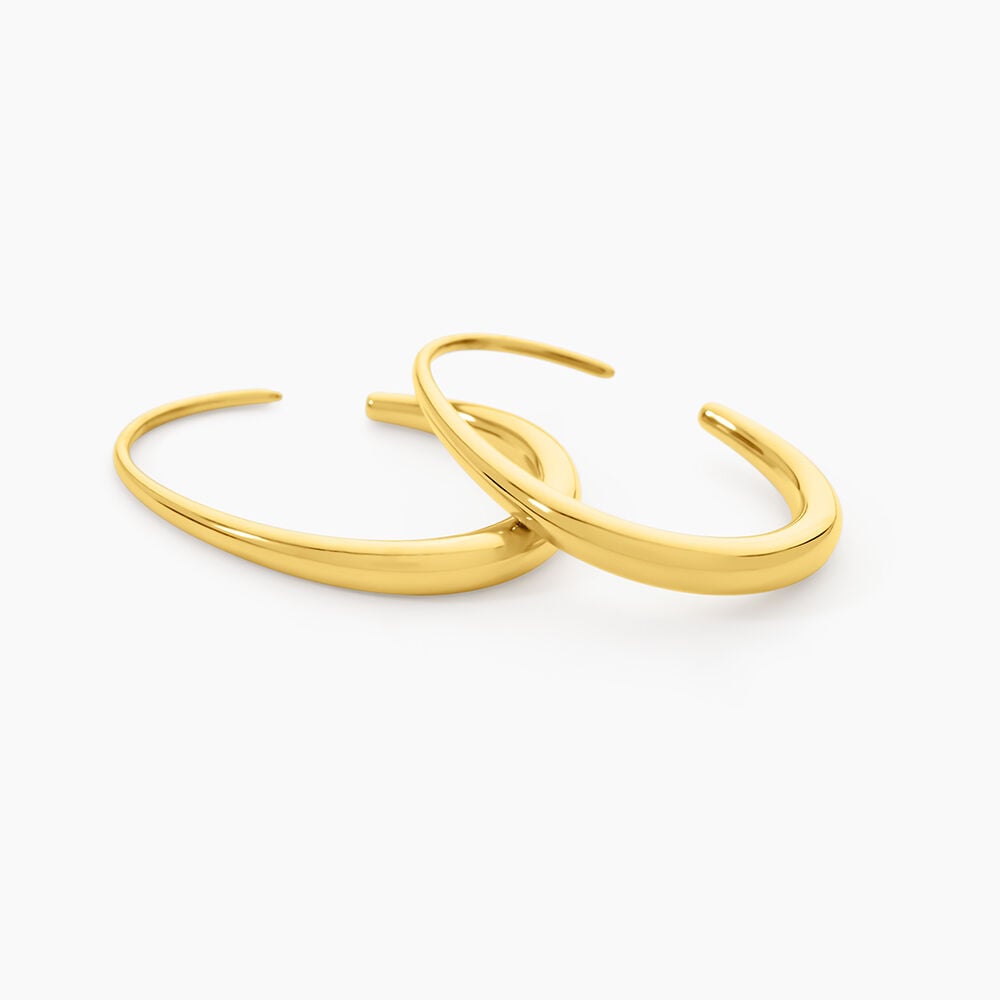 Boucles D'Oreilles Pendantes Henrietta Acier Dor&eacute; - Pendantes Femme | Marc Orian