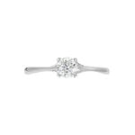 Bague Solitaire Or Blanc Solenia Diamant - Parures de mariage Femme | Marc Orian