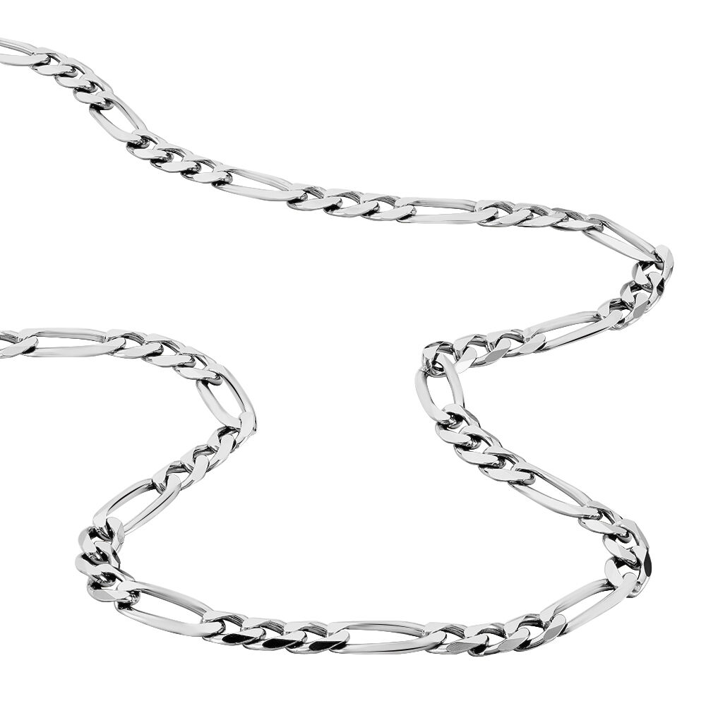Chaîne Vivian Maille Alternee 1/3 Argent Blanc - Chaines Homme | Marc Orian