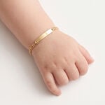Bracelet Identit&eacute; Etheline Maille Gourmette Or Jaune - Gourmettes Enfant | Marc Orian