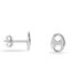 Boucles D'oreilles Puces Sherry Argent Blanc - Puces Femme | Marc Orian