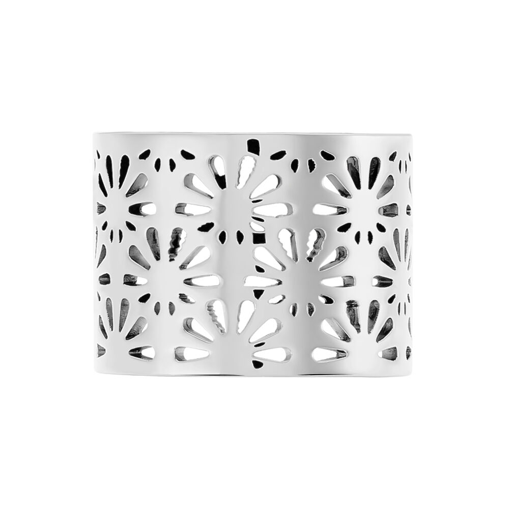 Bague Lace Acier Blanc - Bijoux fantaisie Femme | Marc Orian
