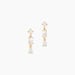 Boucles D'Oreilles Pendantes Sya Plaque Or Jaune Oxyde De Zirconium - Pendantes Femme | Marc Orian