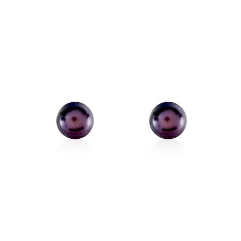 Boucles D'oreilles Puces Micaelle Teintees Or Jaune Perle De Culture - Boucles d'oreilles mariage Femme | Marc Orian