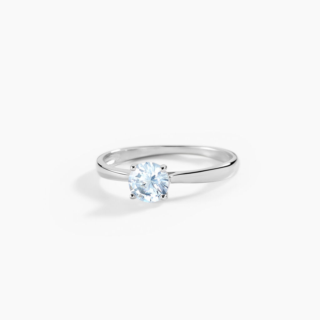 Bague Elyana Argent Blanc Oxyde De Zirconium - Solitaires Femme | Marc Orian