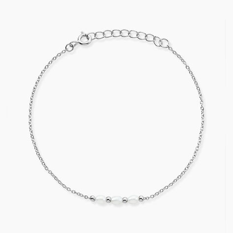Bracelet Felisia Argent Blanc Perle De Culture - Bracelets chaînes Femme | Marc Orian