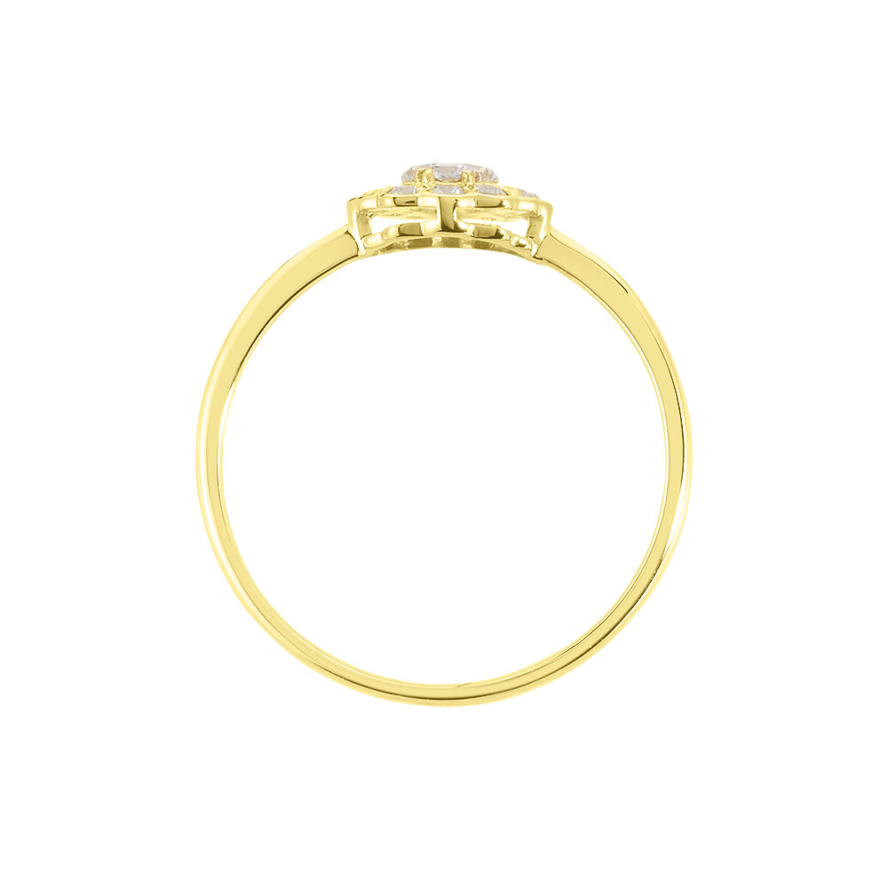 Bague Or Jaune Catharine Oxyde De Zirconium - Bagues avec pierre Femme | Marc Orian