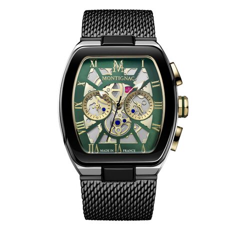 Montre Montignac Tonneau Vert - Montres &eacute;tanches Homme | Marc Orian