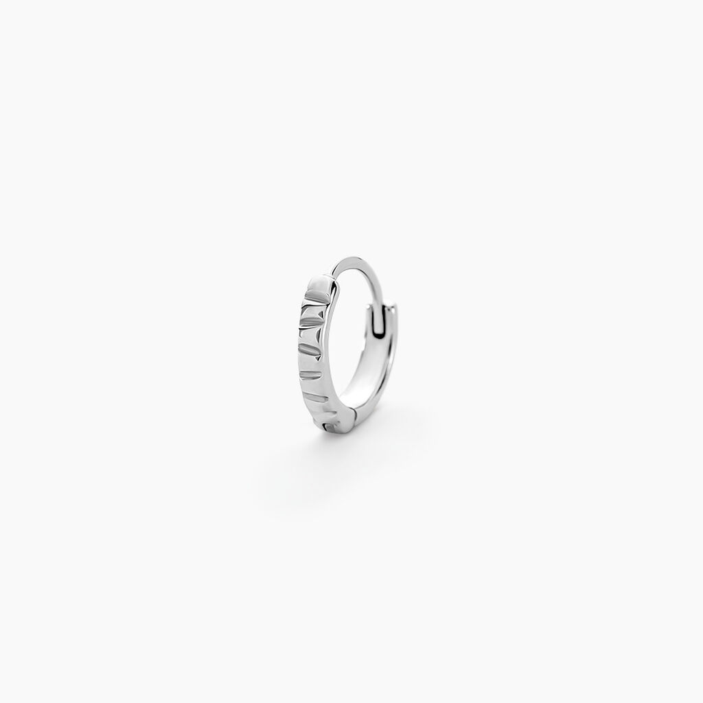 Cr&eacute;ole Sylas Argent Blanc - Cr&eacute;oles Homme | Marc Orian