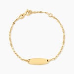Bracelet Identit&eacute;e Eowyn Argent Dor&eacute; A L'Or 750/1000 - Gourmettes Femme | Marc Orian