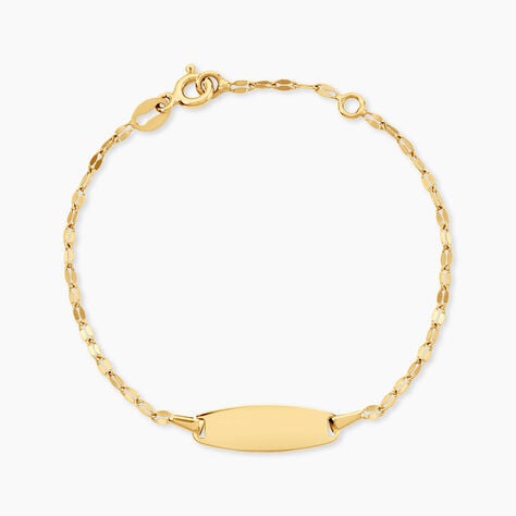 Bracelet Identit&eacute;e Eowyn Argent Dor&eacute; A L'Or 750/1000 - Gourmettes Femme | Marc Orian