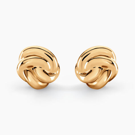 Boucles D'oreilles Puces Ism&egrave;ne Plaqu&eacute; Or Dor&eacute; - Puces Femme | Marc Orian