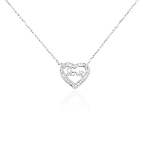 Collier Elansa Argent Blanc Oxyde De Zirconium - Colliers avec pierres Femme | Marc Orian