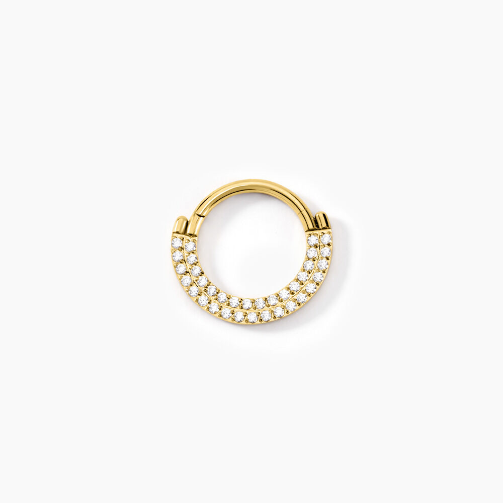 Piercing Septum Bettris Acier Jaune Oxyde De Zirconium - Piercings Femme | Marc Orian