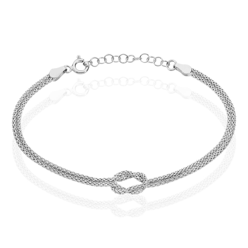 Bracelet Deauville Argent Blanc - Bracelets chaînes Femme | Marc Orian