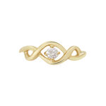 Bague Solitaire Jaume Plaqu&eacute; Or Oxyde De Zirconium - Bijoux fantaisie Femme | Marc Orian