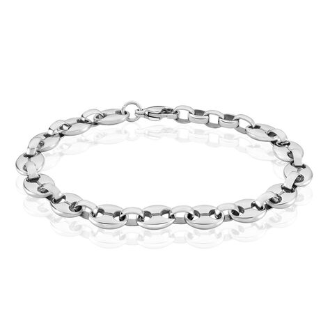 Bracelet Cadia Acier Blanc - Bracelets mailles Homme | Marc Orian