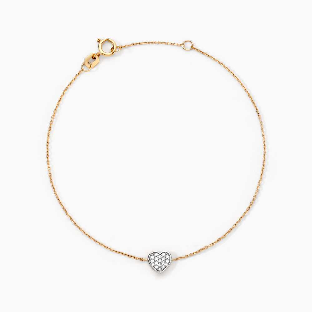 Bracelet Eclat D'amour Or Jaune Oxyde De Zirconium - Bracelets chaînes Femme | Marc Orian