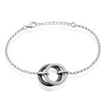 Bracelet You&me Argent Blanc C&eacute;ramique Et Oxyde De Zirconium - Bracelets fantaisie Femme | Marc Orian