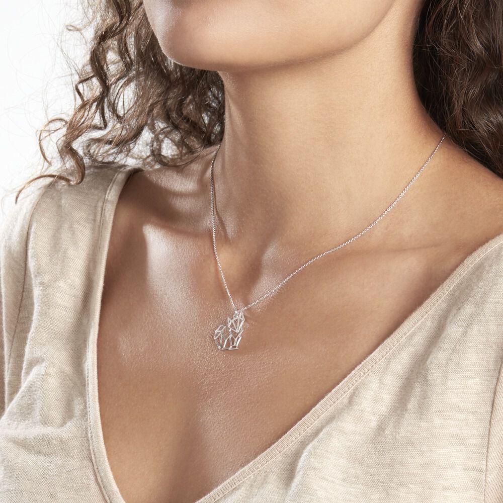 Collier Origami Argent Blanc - Colliers Femme | Marc Orian