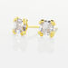 Boucles D'oreilles Puces Doreen Carre Or Jaune Oxyde De Zirconium - Puces Femme | Marc Orian