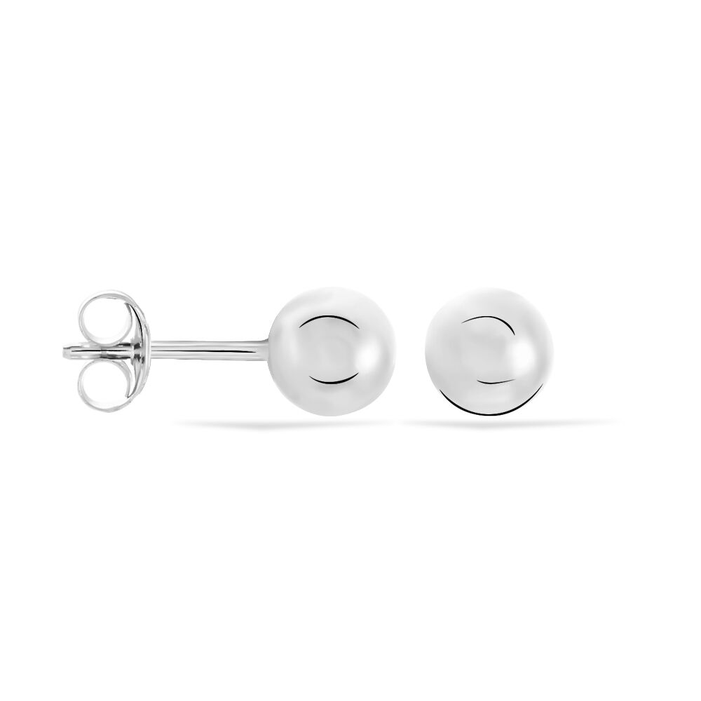 Boucles D'oreilles Puces Virgie Argent Blanc - Puces Femme | Marc Orian