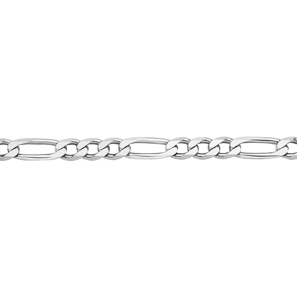 Chaîne Vivian Maille Alternee 1/3 Argent Blanc - Chaines Homme | Marc Orian