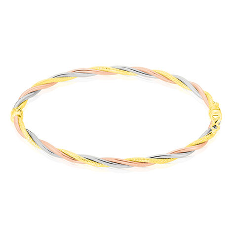 Bracelet Jonc Temani Or Tricolore - Bracelets joncs Femme | Marc Orian