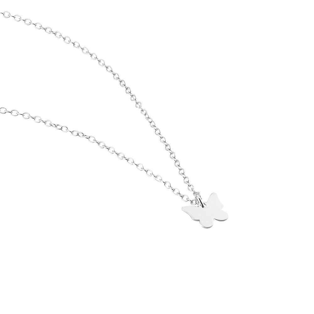 Collier Papilio Argent Blanc - Colliers ras du cou Femme | Marc Orian