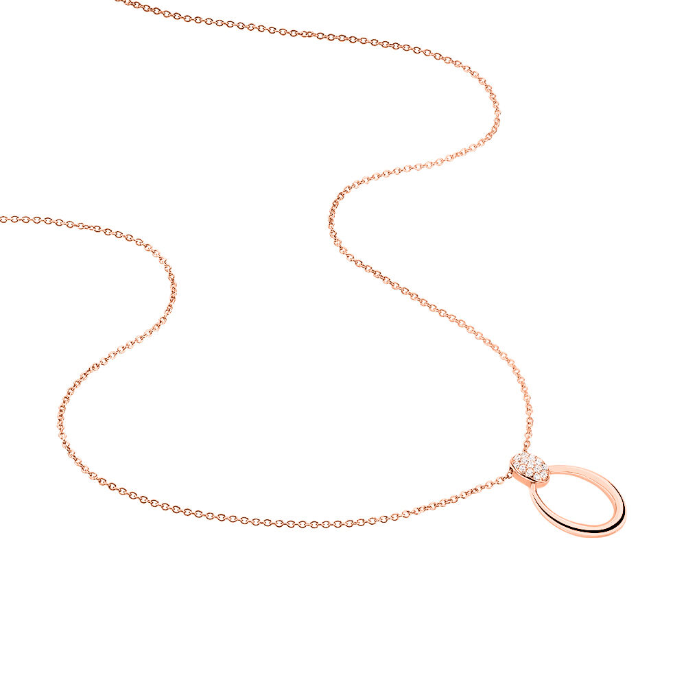 Collier Mahelia Argent Rose Oxyde De Zirconium - Colliers avec pierres Femme | Marc Orian