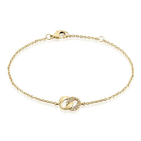 Bracelet Plaqué Or Jaune Amato Oxydes De Zirconium - Bracelets chaînes Femme | Marc Orian