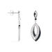 Boucles D'oreilles Pendantes Liv Argent Blanc Oxyde De Zirconium - Pendantes Femme | Marc Orian