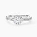 Bague Solitaire Fathima Or Blanc Oxyde De Zirconium - Solitaires Femme | Marc Orian