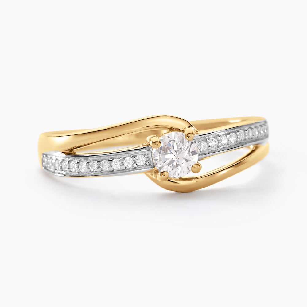 Bague Solitaire Armelle Or Jaune Oxyde De Zirconium - Solitaires Femme | Marc Orian