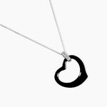 Collier Pam Argent Blanc C&eacute;ramique Et Oxyde De Zirconium - Colliers avec pierres Femme | Marc Orian