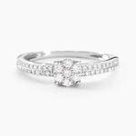 Bague Julia Or Blanc Diamant - Bagues pierres pr&eacute;cieuses Femme | Marc Orian