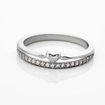 Bague Melanie Argent Blanc Oxyde De Zirconium - Bijoux fantaisie Femme | Marc Orian